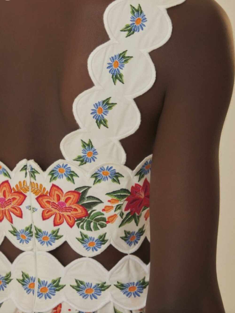 Off-White Bloom Garden Maxi Dress - Picture 4 of 9